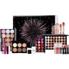 Naqqios Kit Di Trucco Per Principianti - Set Cosmetico Completo Con Pennelli Per Per Palette Di Ombretto | Kit Di Starter Di Bellezza Con Strumenti Di Blush Di Polvere Di Base, Collezione Completa