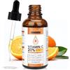 P-Beauty Cosmetic Accessories P-Beauty Vitamina C Siero viso - 30 ml | Vitamine C ed E, acido ialuronico e acido salicilico | Siero viso antirughe, cura della pelle per radianti e pelle, biologico e vegano, 1 x 30 ml
