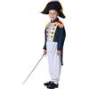 Dress Up America Costume Da Generale Coloniale Per Ragazzi - Giacca, Pantaloni E Cappello Ispirati Agli Abiti Di Napoleone, Dei Padri Fondatori E Di Pollicino