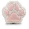 NICI 63079 - Morbido cuscino in tessuto peluche per bambini e adulti, ideale per casa, asilo o in viaggio, motivo: zampa, 35 x 35 cm, bianco