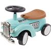 TURBO CHALLENGE - Retrò Vintage - Camminatore - 119185 - Ruote Libere - Blu - Max 25 kg - Plastica - Giocattolo per Bambini - Regalo - Compleanno - Decorazione - Camera - A partire dai 12 mesi