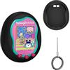 BeisDirect Custodia in silicone compatibile con Tamagotchi Uni Virtual Pet Machine (2023), custodia protettiva per Tamagotchi Uni con cordino per dita (nero)