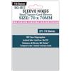 Sleeve Kings Custodie standard per carte - 110 pezzi, trasparenti 60 micron di spessore, dimensioni quadrate medie (70 x 70 mm), compatibili con Power Grid e altro - SKU: SKS-8812