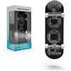 BIGH Fingerboard Professionale in Legno di Acero Naturale - Skateboard per Dita - Finger Skate Piccolo - Colore: Nero