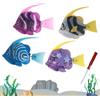 KQWVZ 4 Pezzi Robo Fish, Pesce Giocattolo Elettronico, Luminoso Nuoto Robot Pesce, Riutilizzabile Robot Fish Toys, Robo Fish Acquario, Pesce Giocattolo Per Bambini Vasca Da Bagno Robo Fish