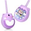BeisDirect Custodia in silicone per Tamagotchi Pix, protettiva anti-goccia con cordino per le dita, viola