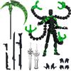 JSTHHTTT 13 Action Figure Set (Assembly completato), Stampa 3D di Robot, T13 Action Figure, Multi-Giunto Stampato in 3D, Decorazioni Desktop Per Gli Amanti Del Gioco Giocattoli, Verde
