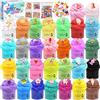 BARAKYEG Confezione da 30 mini slime per burro fluffy con Ciondoli di melma,Putty Giocattoli,Slime Fun Charms,DIY Slime Morbido ed Elasticizzato per Party Favor bambini stress sollievo giocattoli set