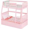OG DOLLS Our Generation - Sogni per due - Letto a castello rosa - Set di biancheria da letto a tema farfalla - Accessori per bambole da 46 cm - Gioco di finzione - Giocattolo per bambini dai 3 anni in su