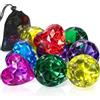 DIELOVEHUA Gemme di Diamanti Acrilici, 9 Pezzi Grandi Diamanti Colorati, Gemme per Bambini, Giocattoli Subacquei, Diamantis Decorativi, per Allenamento Nuoto, Feste in Piscina, Riempitivo per Vasi, Lavori DIY