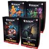 BaruZcard Mtg Marvel Super Heroes Commander Decks Display 4 Mazzi ITA - MTG Universes Beyond Commander Italiano + 100 Sleeves Proteggi Mazzo Baruzcard
