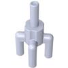 XYEIUGO 2566 Ornamento Pianta, Cima della Palma, 4 Barre Superiori, 1 Barra Inferiore, 50 Pezzi GDS-1217-compatibile con Lego Mattoncini da Costruzione, Colore Gris clair vintage