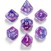 QUTHZZHY Set di 7 dadi poliedrici per DND, set di dadi per MTG