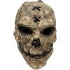 Roexboz Maschera di Halloween con teschio, copricapo in lattice con scheletro divertente per feste di Halloween, cosplay, oggetti di scena