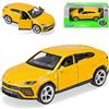 Welly Lamborgihini Urus SUV Giallo Dal 2017 ca 1/43 1/36-1/46 Modello Auto