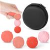 Ainiv Fidget Toys Stress Balls, 4PZ Palle Magnetiche Anti-Stress, Magnetic Balls Palla, Massaggio Alle Mani Sfere, AntiStress Anxiety Toy per Adulti, Gioco da Tavolo Magnetico (Rossa)