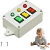 potatomato Accessori per Busy Board e Pannello attività - Interruttore della Luce a LED Montessori Fai da Te, Giocattolo sensoriale con Viti, Giocattolo educativo per l'apprendimento