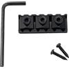 Musiclily Pro 43mm Capostasto Bloccacorde in Acciaio R3 Locking Nut per Chitarra Elettrica Ponte Tremolo Floyd Rose, Nero