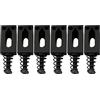 Musiclily 10,5mm Sellette Ponte Tremolo per Chitarra Elettrica tipo Strat Tele, Nero (Set di 6)