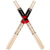 PUNK 2 paia di bacchette per tamburo 5B, in legno d'acero duro, dritto e durevole, ideale per batteristi di tutti i livelli, utilizzato per batteria, percussioni e pratica (5B-2 paia)