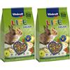 Vitakraft Life Dream, alimento completo per conigli nani, con pera, con mela, con bacche di rosa canina, a sostegno della digestione e del consumo dei denti, senza zuccheri aggiunti (1x 1,8kg)