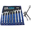 US PRO us. pro Set di chiavi combinate a lunga portata, 8 pezzi, 22 mm - 32 mm