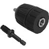 Riuulity Mandrino Autoserrante in Plastica da 0,8-10 Mm con Filettatura 3/8-24UNF per Trapani Elettrici Professionali e Fai da Te