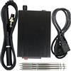 RSGXLFQZVAK Stazione Saldante, T12 Saldatura Digital Station Electronic Salding Iron OLED 1. 3 pollici con manico in metallo nero e punte di ferro(SET4)