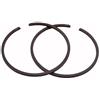 GTWSQQ 2 pezzi di fasce elastiche 1,5 mm x 39 mm 40 mm 40,5 mm 41 mm 41,1 mm 41,5 mm 42 mm 42,5 mm 43 mm 44 mm 44,3 mm 44,7 mm 45 mm for motoseghe e attrezzi da giardino a 2 tempi