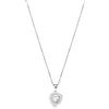 S'Agapõ Collana Girocollo Donna, Collana Donna in Acciaio con Simbolo Cuore | Collezione Feelings - SFE10