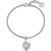 S'Agapõ Bracciale Donna in Acciaio con Simbolo Cuore | Collezione Feelings - SFE44