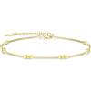 LOUISA SECRET Bracciale Donna Argento 925 Braccialetto Zirconi Cubici Placcato Oro Bracciali Donna Gioielli Regalo Natale Compleanno Festa Della Mamma per Moglie Amiche Amica