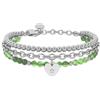 KIDULT - Bracciale Donna - Bracciale giada verde con cuore - 732321