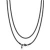 Bandmax Collana Uomo In Acciaio Inox Nero/Oro/Argento, Catena Veneziana a Maglie Larghezza 2/4/6/8mm, Collana Veneziana Briolette Lunghezza 35-76cm, Gioielli per Uomini Donne in Confezione Regalo