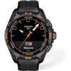 Tissot T1214204705104, orologio al quarzo unisex, con cinturino in caucciù, nero, 23 (modello: T1214204705104)