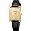 CIVO Orologio Donna Oro Vintage: Piccolo Analogico con Cinturino Pelle | Rettangolare Impermeabile Orologio da Sera per Donna con Polsi Snelli - Elegante Regalo per Compleanno e San Valentino