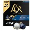 Generico L'OR Espresso Ristretto Decaffeinato, Capsule Caffè Decaffeinato Intenso e Aromatico, Confezione da 20 Capsule