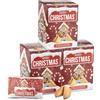 FOOD crew 30 biscotti della felicità di Natale con sapore di pan di zenzero, biscotti della fortuna, caramelle di Natale, pasticcini, confezionati singolarmente con frasi tedesche, vegani, prodotti in