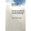 Ype H. Poorting Concept and Method in Cross-Cultural and Cultural Ps (Tascabile)