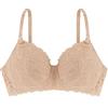 Dorina Reggiseno Allattamento VALERIA - Senza Ferretto, Non Imbottito, Clip per Allattamento a Una Mano, Spalline Regolabili, Fodera in TENCEL™ Modal Ultra Morbido, Beige