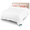 VOUNOT® Piumino Letto Matrimoniale 260x240 cm, Piumone Leggero 200 GSM per 4 Stagioni, Trapunta Estiva, 100% Microfibra, Bianco