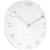 Karlsson KA5311WH On The Edge Orologio da Muro, Bianco