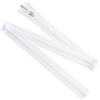 Aerzetix - Set di 6 Cerniere Lampo a Spirale N°5 80cm separabili con cursore Decorativo per Cucito Artigianato Abbigliamento Borse | in Metallo Nylon Poliestere | Colore Bianco