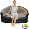 Shyllin Divano gonfiabile, divano da campeggio con poggiapiedi, divano gonfiabile floccato portatile, poltrona gonfiabile, poltrona da piscina, airlounge, pouf da esterno, per campeggio, casa (1
