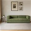 Wetsfgdg Divano Angolare Modulare 150 Spedito in Collo - Divano Letto Senza Montaggio, Schienale Regolabile, Struttura Pieghevole Rinforzata, Salvaspazio-Verde scuro(150cm)
