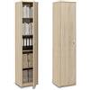 Home Collective Libreria Armadio Scaffale Organizer Armadio multiuso con 4 ripiani regolabili portadocumenti Scaffale da parete stretto in legno per camera da letto corridoio ufficio Larghezza 50 cm Sonoma
