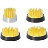 txuzong 4 Ricci in Acciaio Inox per composizioni Floreali (23/34/40/46 mm), Rotondi, robusti e riutilizzabili, Ideali per Ikebana, casa, Giardino, Hotel, con Spazzola per la Pulizia e Strumento di