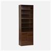 Alice's Garden Libreria modulare con 2 Ante e 5 Livelli Noce - 70x35x210 cm