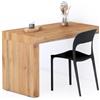 Mobili Fiver, Tavolo da pranzo Evolution 120x60, Rovere Rustico con Una Gamba, per 4 persone, Tavolo Da Pranzo Moderno Cucina, Made in Italy