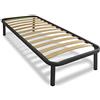 Cortassa Soluko - Rete Doga Ortopedica Kos Letto Singolo 80x190 h35 con 4 Piedi Smontabili, Struttura portante in Acciaio